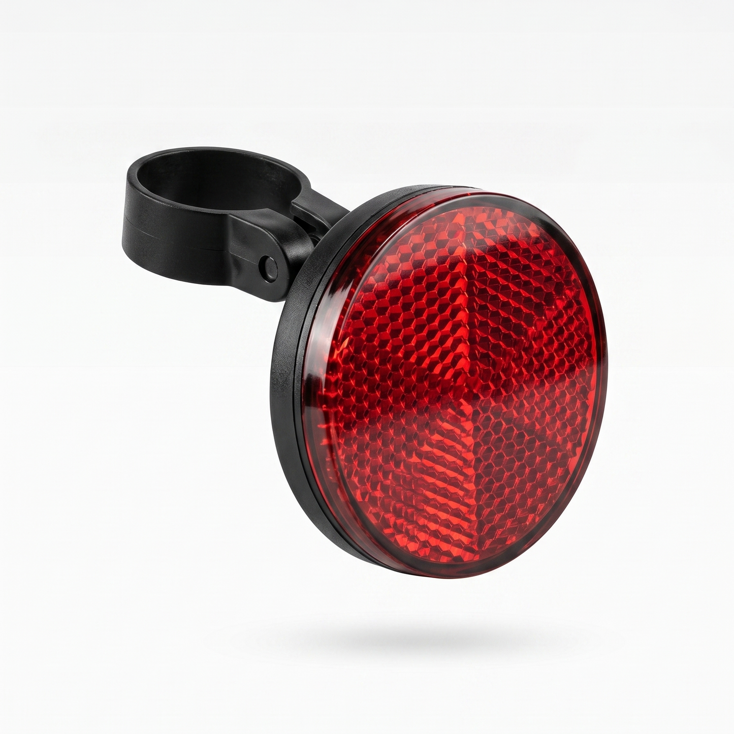 Tracedwn reflector with a concealed Apple Find My bike tracker inside